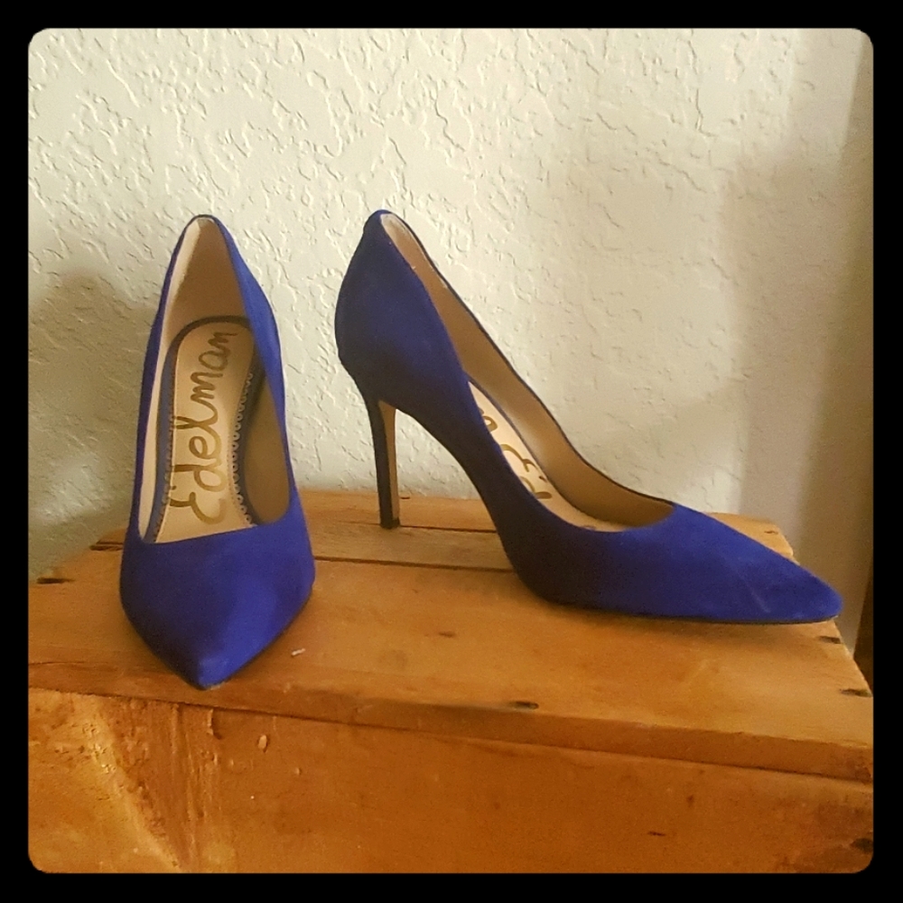 Sam Edelman blue heels